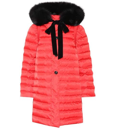 miu miu red coat|farfetch miumiu parka coats.